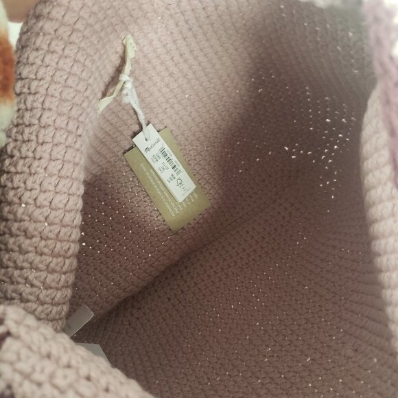 NWT Madewell Wisteria Dove Crochet Boho Festival Shopper Shoulder Bag - Picture 8 of 14